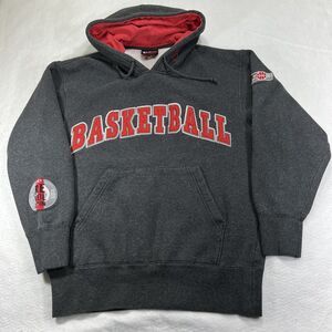 Vintage NBC Camps Men's Medium Basketball 2006 Revolution Gray Red Fleece Hoodie